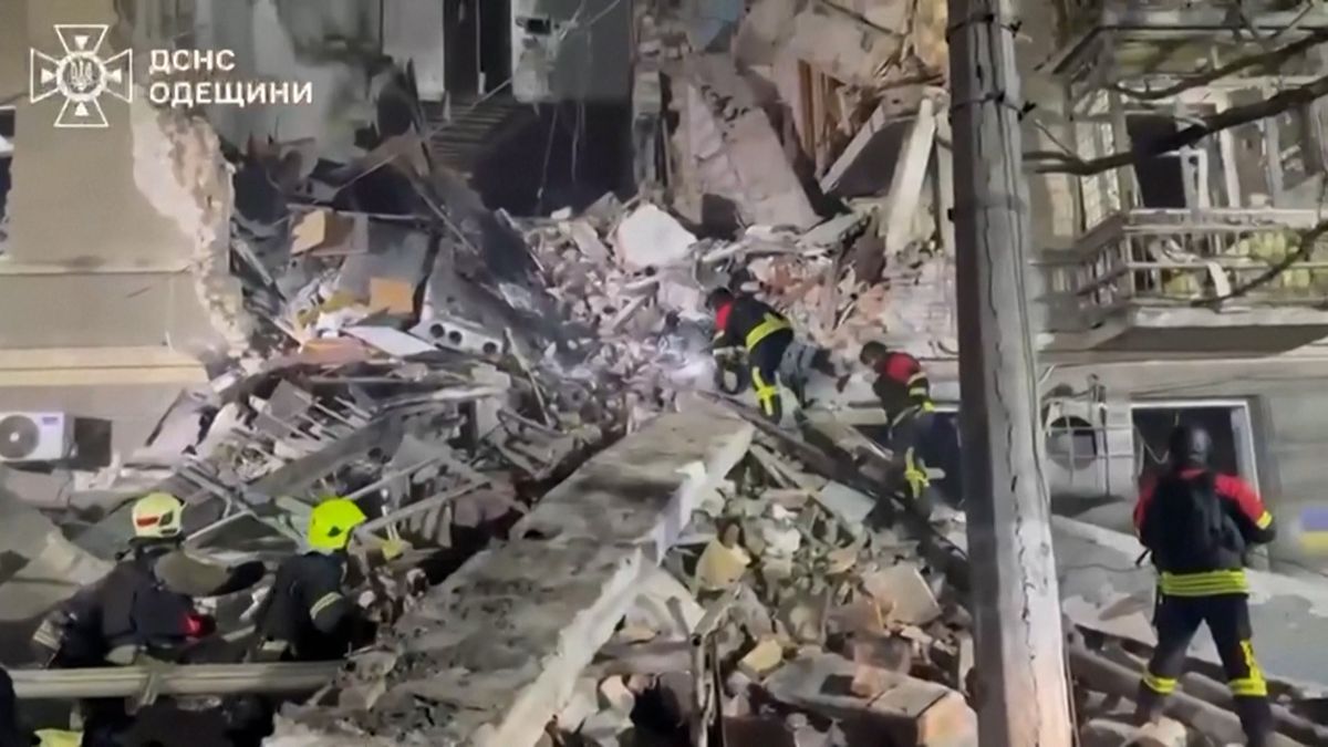 Kolosální škody. Rusové udeřili na Oděsu